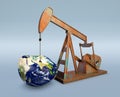 Shortage of oil resources - Elements of this image furnished by