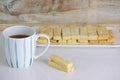 Shortbread biscuits and tea Royalty Free Stock Photo