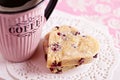 Shortbread heart-shaped cookies Royalty Free Stock Photo