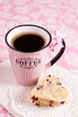 Shortbread heart-shaped cookies Royalty Free Stock Photo