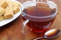 Shortbread and tea Royalty Free Stock Photo