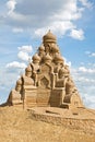 Shortlived sculpture from sand. Church of the Transfiguration