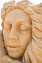 Shortlived sculpture from sand. Faith, Hope and Charity