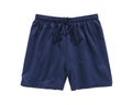 Shorts blue isolated on white Royalty Free Stock Photo