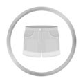 Shorts icon of vector illustration for web and mobile Royalty Free Stock Photo