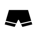 Shorts icon vector. Swimming trunks illustration sign. Briefs symbol ro logo.