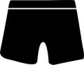 shorts trouser icon. on white background