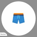 Shorts vector icon sign symbol