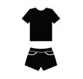 Shorts vector icon. Tshirt icon. clothes clothing icon dress