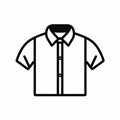 Clean Outline Icon Of A Shirt In Kilian Eng Style