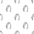 ShortWhite .Back hairstyle single icon in monochrome style vector symbol stock illustration web.