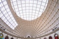 shot of the architectural details of the leeds corn exchange roof