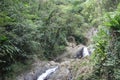 Shot of Argyle waterfalls in the Caribbean, Roxborough, Trinidad & Tobago Royalty Free Stock Photo