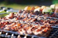 Shot of barbecue with vegetables Royalty Free Stock Photo