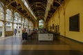 Shot of the beautifully decorated interior of the Maxim Gorky colonnade in Marianske Lazne