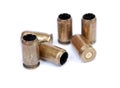 Shot brass sleeves from a traumatic gun of caliber 45 Rubber.