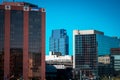 Shot of Bridgewater place from downtown Grand Rapids Michigan