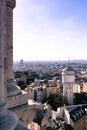 A view of Paris city scape from Sacre coeur Royalty Free Stock Photo