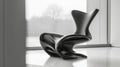 A shot of a chair made from a smart material that can change its firmness and shape to fit the users body. The material