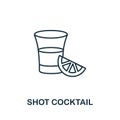 Shot Cocktail icon. Simple element from drinks collection. Creative Shot Cocktail icon for web design, templates