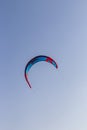 Shot of a colorful surfing kite. Outdoor Royalty Free Stock Photo