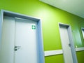 Shot of the corridor in the modern clinic. Healthcare Royalty Free Stock Photo