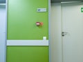 Shot of the corridor in the modern clinic. Healthcare Royalty Free Stock Photo