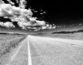 Montana Country Road Royalty Free Stock Photo