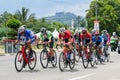 Shot of cyclists during the Le Tour De Langkawi (LTdL) bicycle race in Malaysia