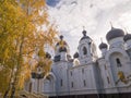 Shot of the domes of the orthodox church. Religion Royalty Free Stock Photo