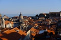 Shot of the Dubrovnik cityscape by the sea Royalty Free Stock Photo