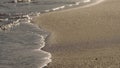 shot of evening waves on Cannes beach before sunset Royalty Free Stock Photo