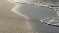 shot of evening waves on Cannes beach before sunset Royalty Free Stock Photo