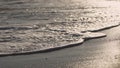 shot of evening waves on Cannes beach before sunset Royalty Free Stock Photo