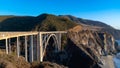 Bixby Bridge on Pacific coast highway, California Royalty Free Stock Photo