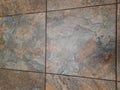 A shot of a flagstone kitchen floor, Devon, uk