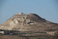 Shot of the gianat Herodion mountain in Israel