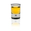 Shot glas on white background Royalty Free Stock Photo