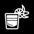 Shot glass icon vector. cocktail illustration.