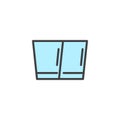 Shot Glasses filled outline icon