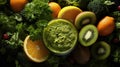 Morning Boost: Immerse in the Energizing Aura of a Green Smoothie