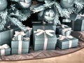 Shot of a group of boxes with presents
