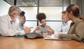 Sometimes you have to have difficult conversations. Shot of a group of businesspeople in a meeting at work. Royalty Free Stock Photo