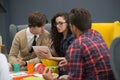 Shot of a group of young business professionals having a meeting. Royalty Free Stock Photo