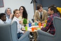 Shot of a group of young business professionals having a meeting. Royalty Free Stock Photo