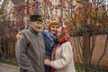 Shot of a happy elderly asians couple with daughter