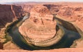 Colorado Horseshoe Bend panoramic view Royalty Free Stock Photo