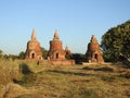 Shot of Hindu temples Bagan Myanmar Royalty Free Stock Photo