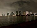 Honolulu Looking Majestic At Night Royalty Free Stock Photo