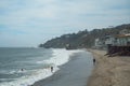 Shot of Huntington Beach oceanfront Royalty Free Stock Photo